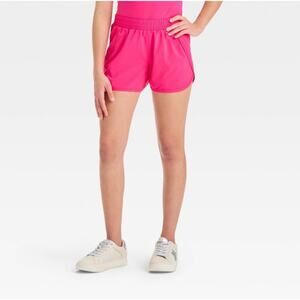 All In Motion Girls XL Active Shorts Hot Pink Run Lined NEW